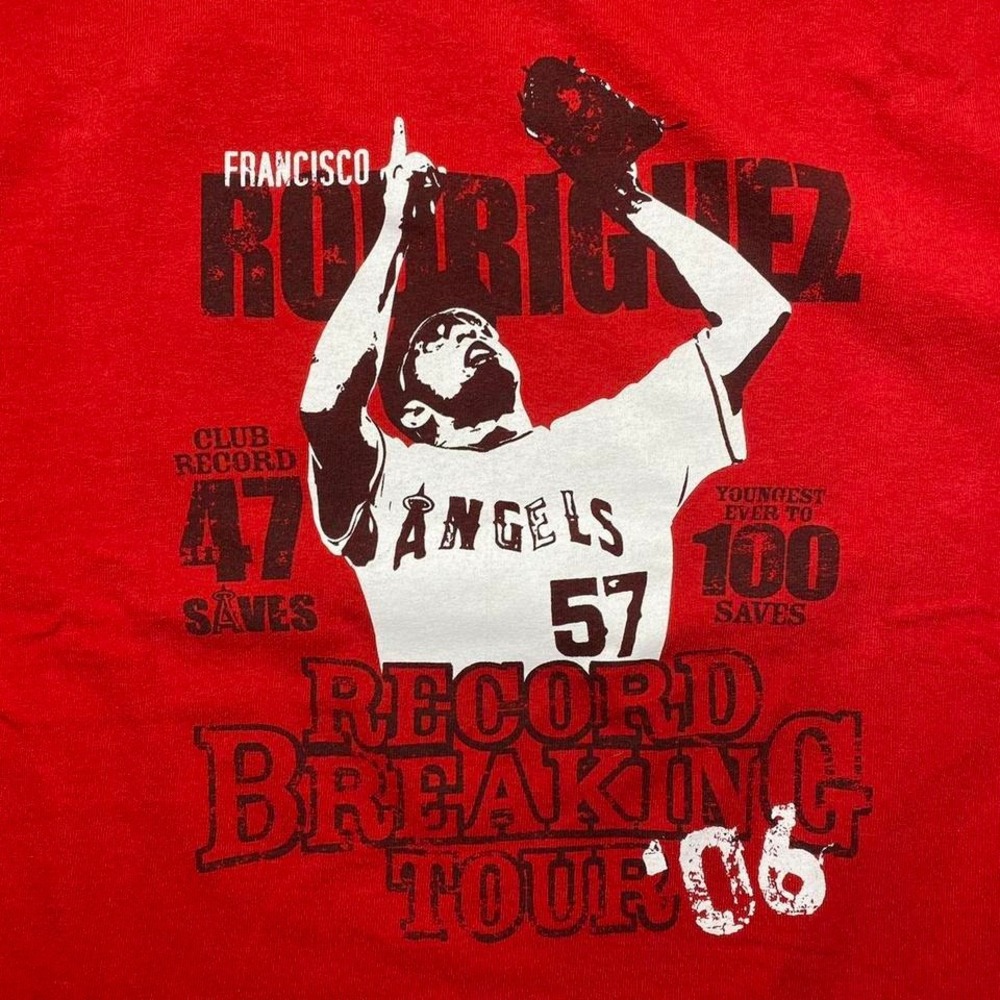 Vintage 2000s LA Angels Francisco Rodriguez baseball shirt